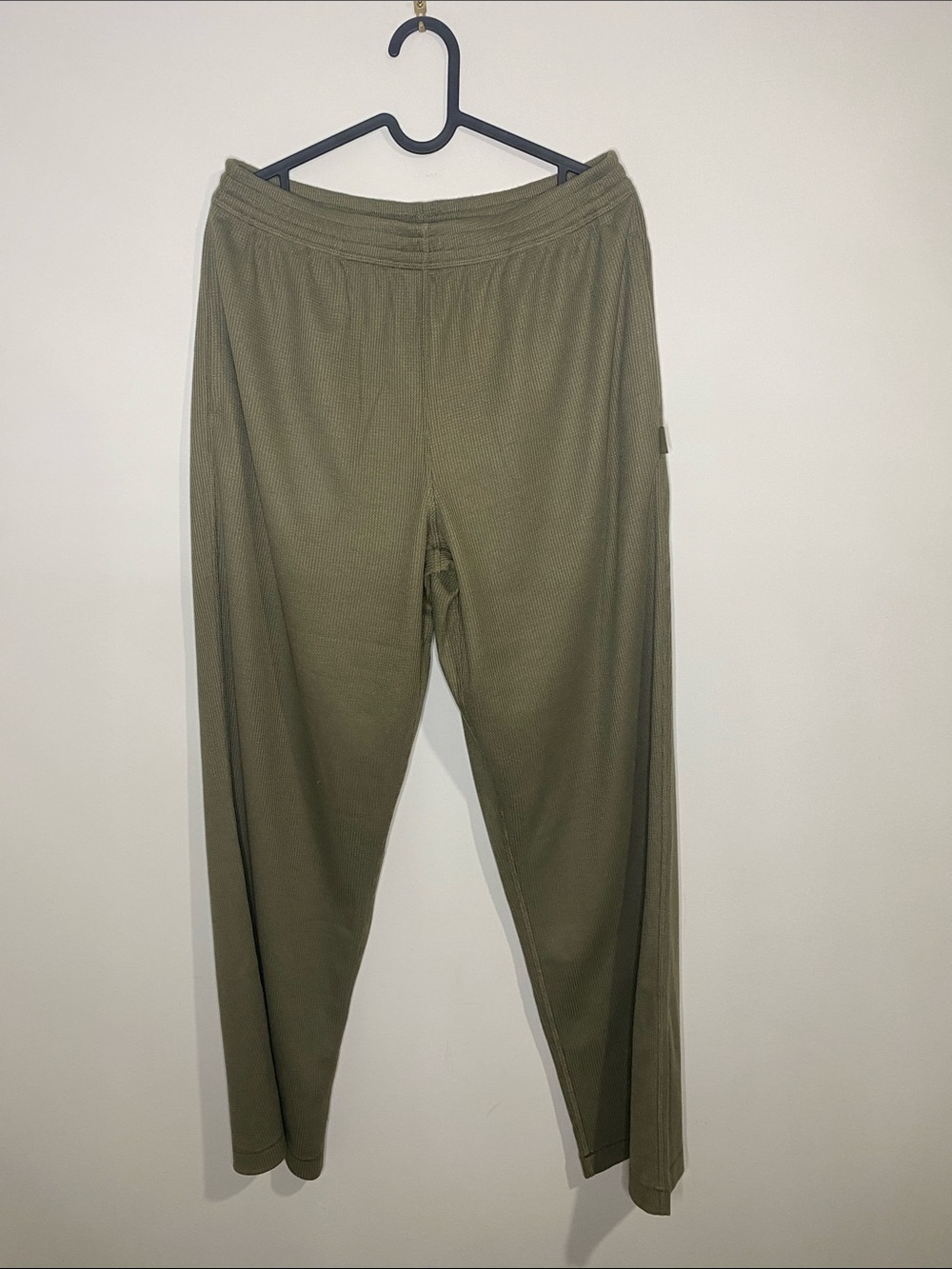 SKIMS Olive Green Knit Jogger Pants